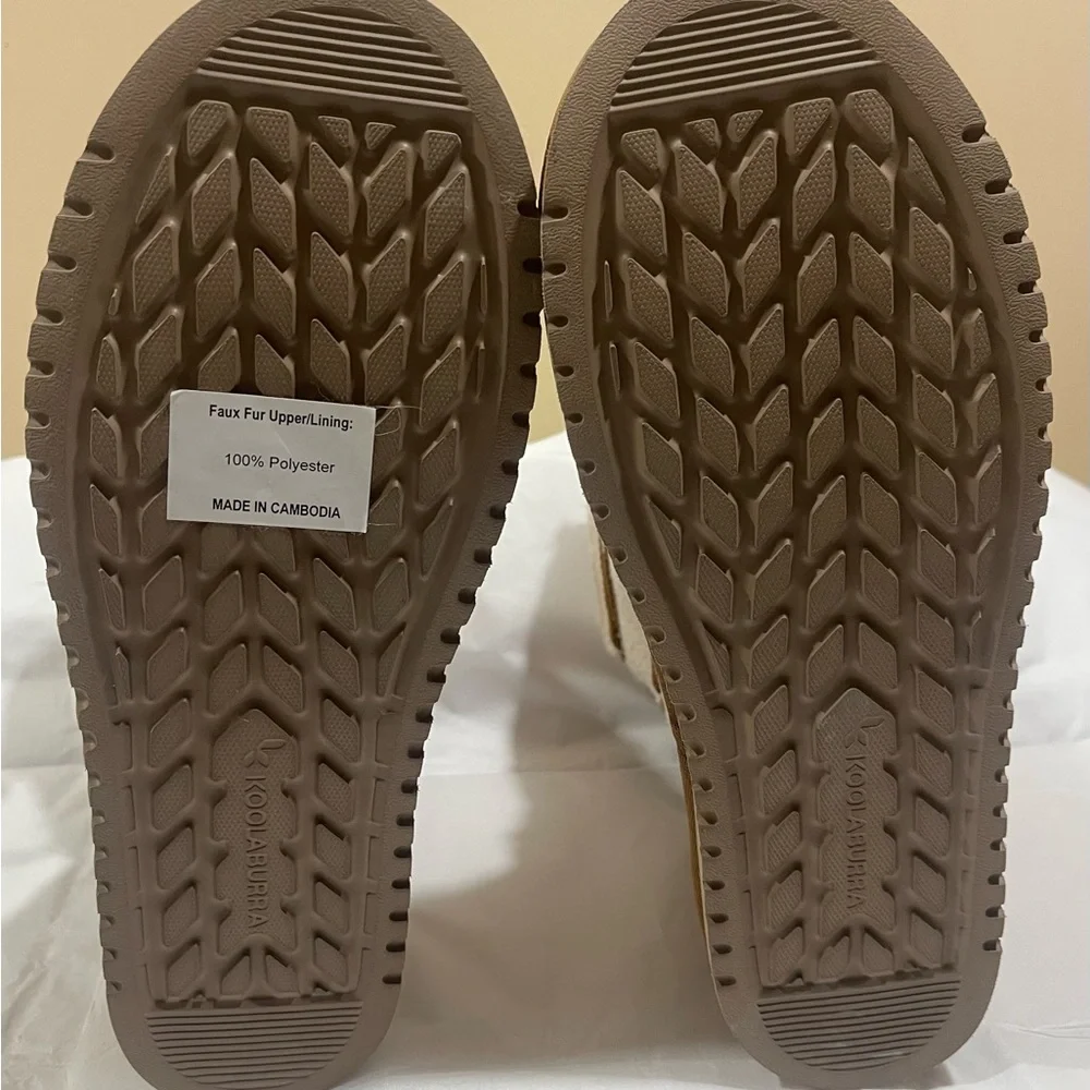 Koolaburra BY UGG 66 MICHON SHORT CHESTNUT SUEDE Winter Boots NWOT Size 10